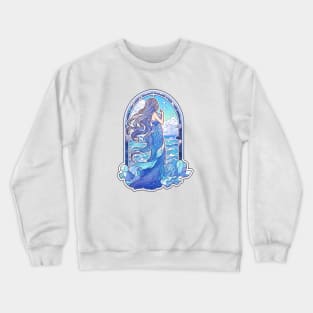 Stained Glass Sea Goddess Crewneck Sweatshirt